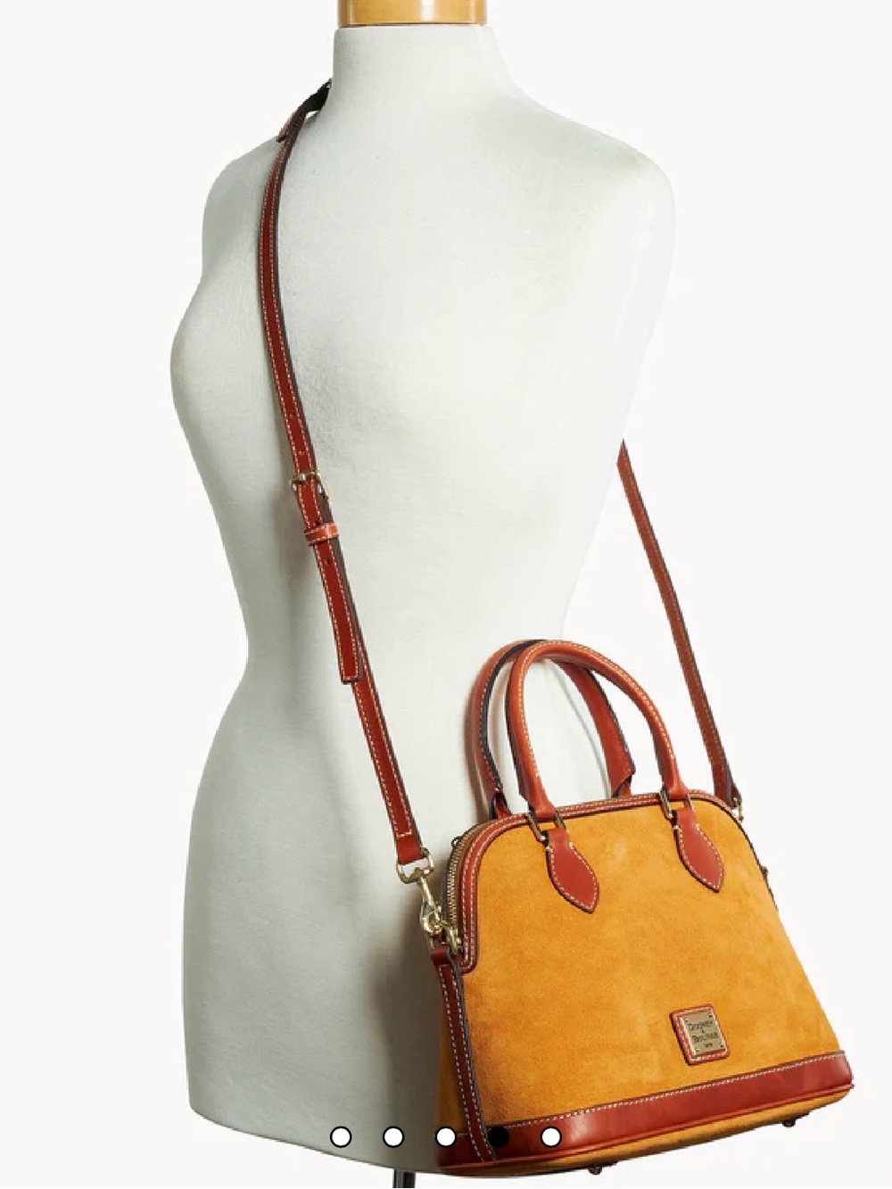 Dooney and Bourke suede satchel NWT